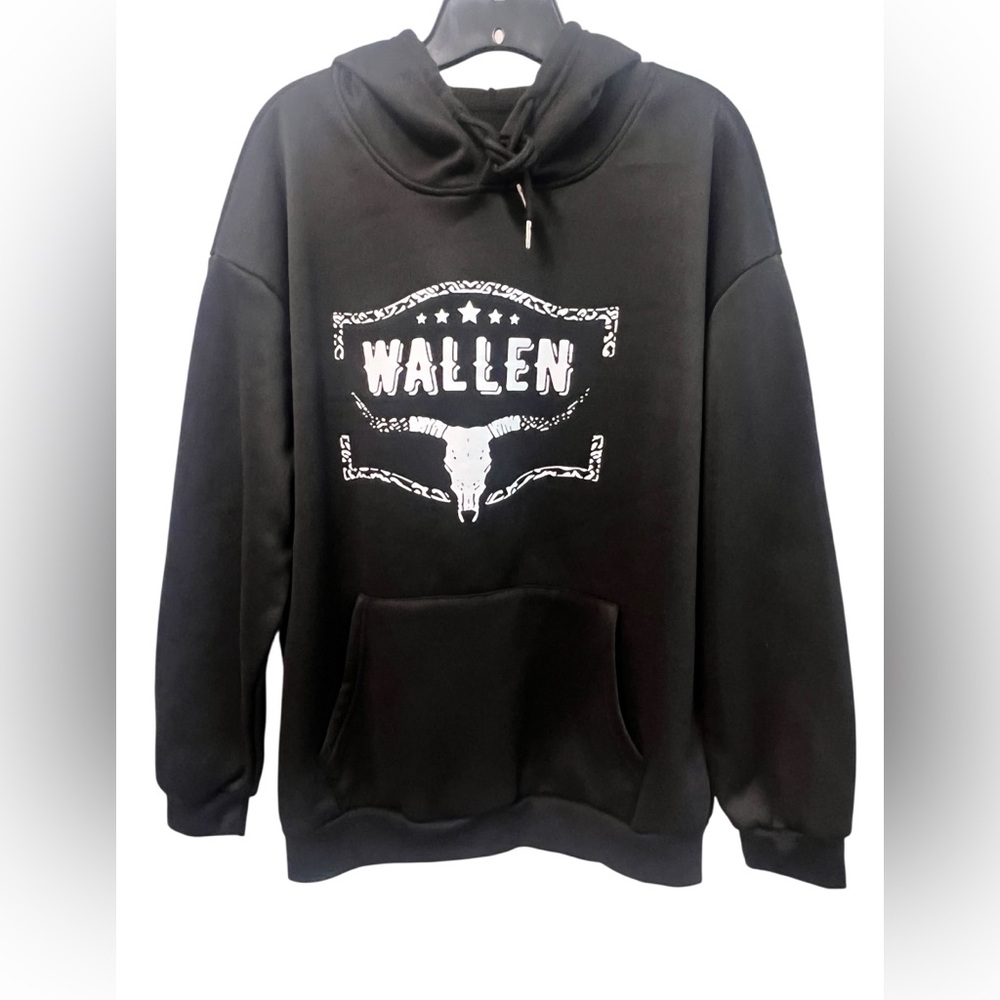 Black Graphic Hoodie